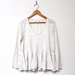 Anthropologie | Tiered Flounce Top